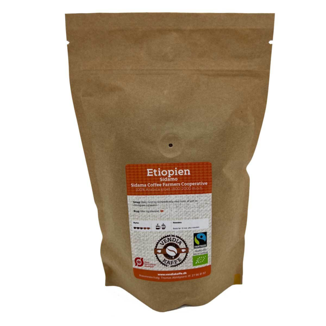 Vendiakaffe - Etiopien Sidamo – Sidama Coffee Farmers Cooperative – Økologisk