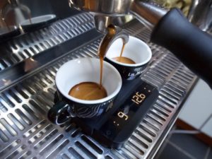 kaffebrygning med vægt